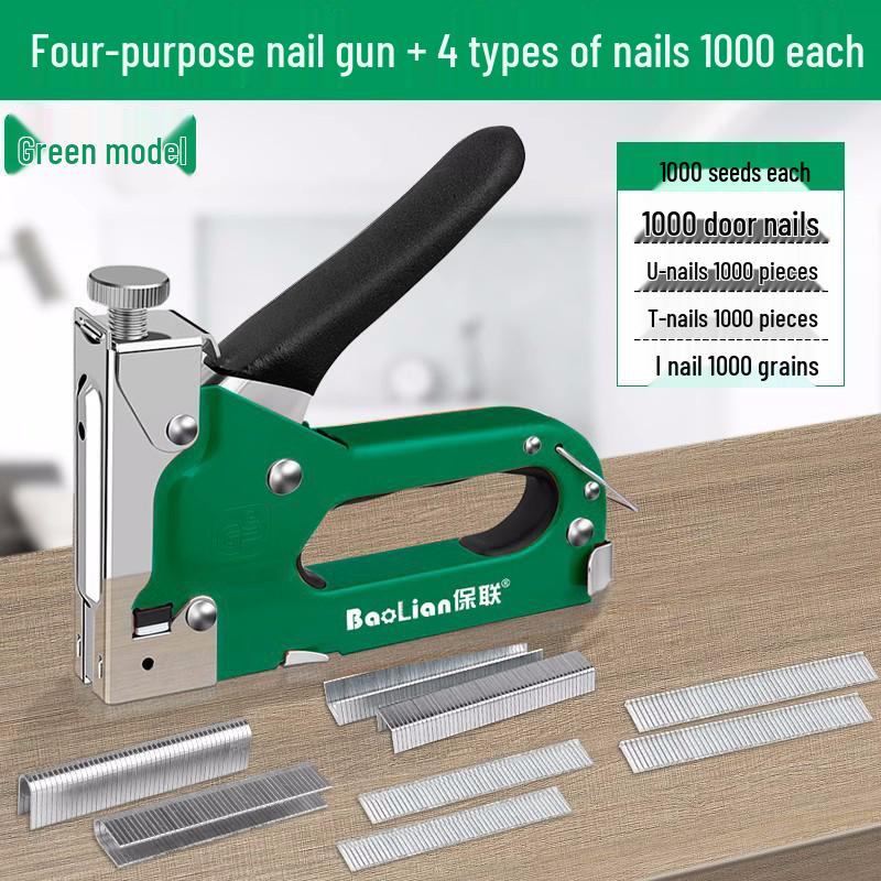 Manual Steel Nail & Staple Gun for Wire Slotting & Woodworking