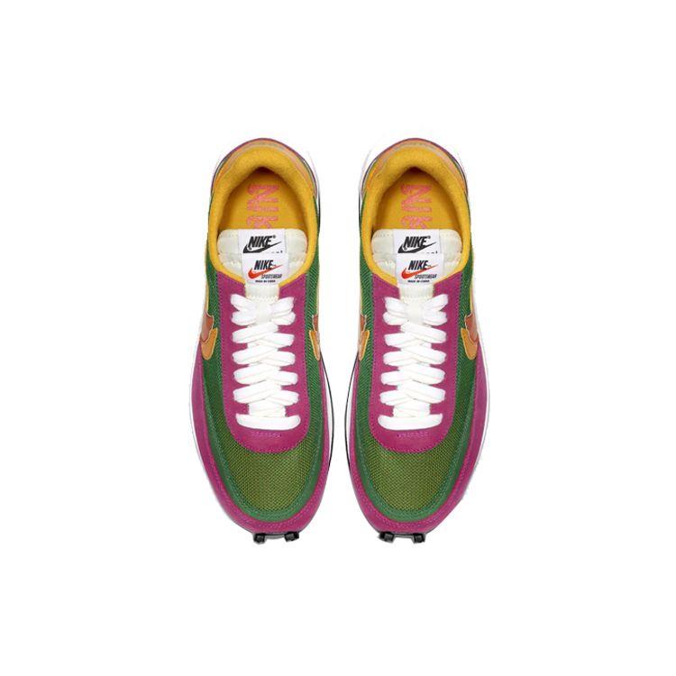 Sacai X Nike LDWaffle Pine Green Unisex Sneakers Pink Clay-Orange-Del-Sol-Sail BV0073-301