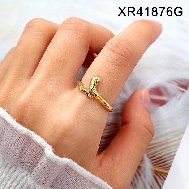 Versatile High-End Snake-Shaped Stainless Steel Finger Ring