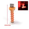 Car USB LED Spiral Filament Touch Dimming Bulb 5V Retro LED Bulbs 1W Night Light Camping Incandescent Decorative LED Lighting