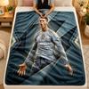 Koc Flanelowy Cristiano Ronaldo Ciepły Miękki Koc Rzutowy do Użytku Wewnętrznego Sofa Łóżko Salon