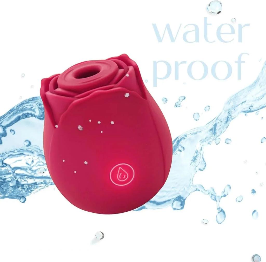 Vibrator nou în formă de trandafir pentru supt vagin, sărutat pisicuța, suzetă pentru sfarcuri, lins oral, stimulare clitoridiană, jucării sexuale pentru masturbare femei