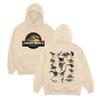 Felpe con cappuccio da uomo Jurassics World Rebirth Logo Dinosauri Felpa Unisex Donna_Uomo Manica Lunga Pile Pullover Larghi Streetwear