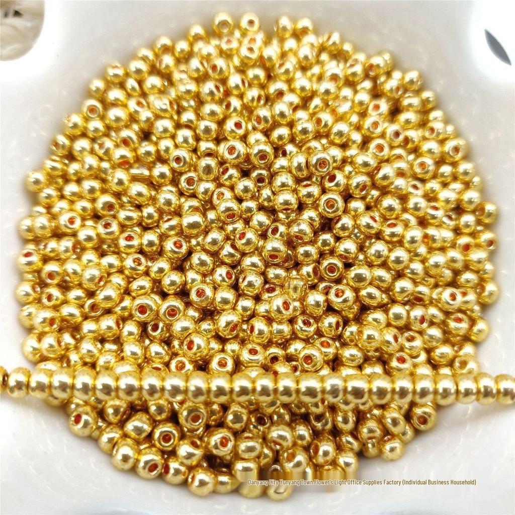 Gold & Silver 2-4mm Color-Retaining Spacer Beads for DIY Bracelets