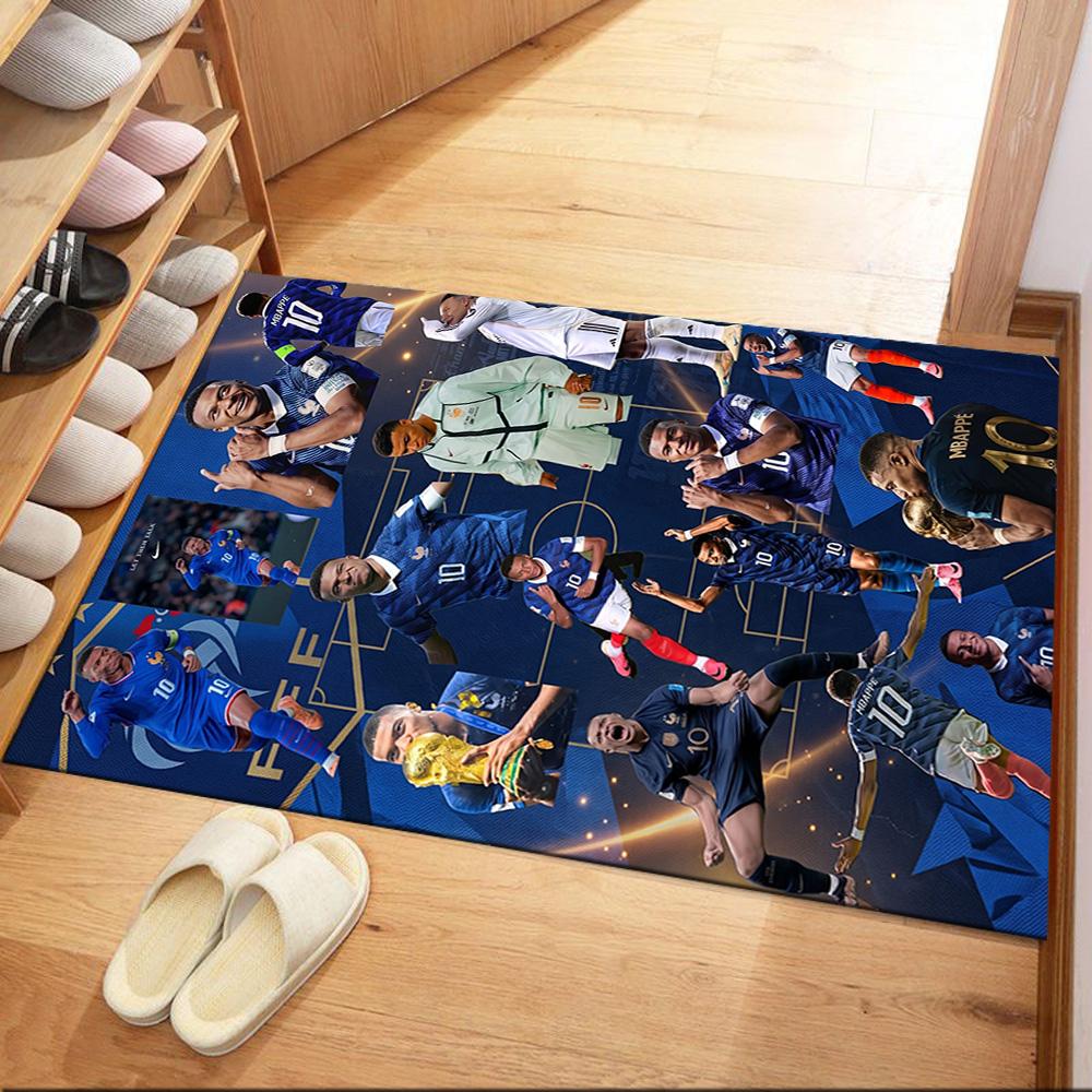 Mbappe 40 Carpet Suitable for Bedrooms Entryway Dining Room Playrooms Anti-slip Rug Office home decor Gift for Festivals