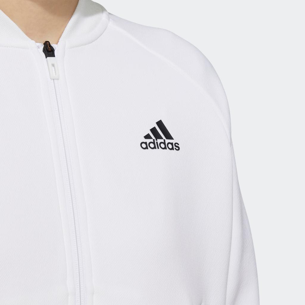 Adidas Solid Color Windproof Running Training Breathable Casual Sports Jacket Women Jackets White H07390