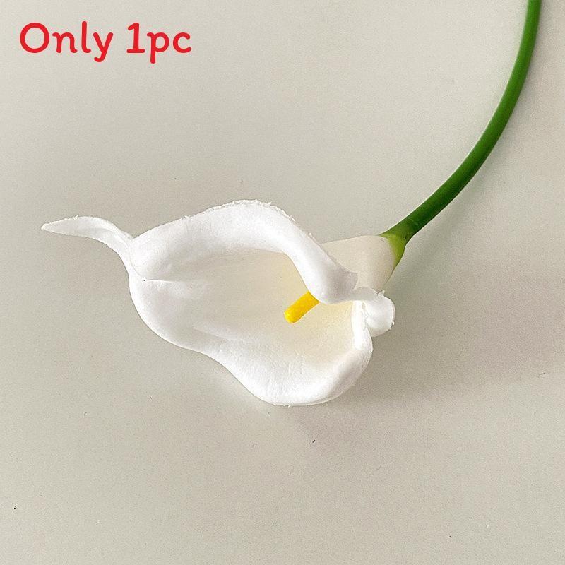 Mini Calla Lily Artificial Flowers For Wedding Decor Home Office Props Photography