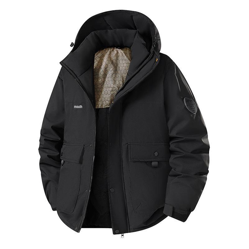 Men's Hooded Cotton Jacket - Winter Warmth, Casual Outdoor Style