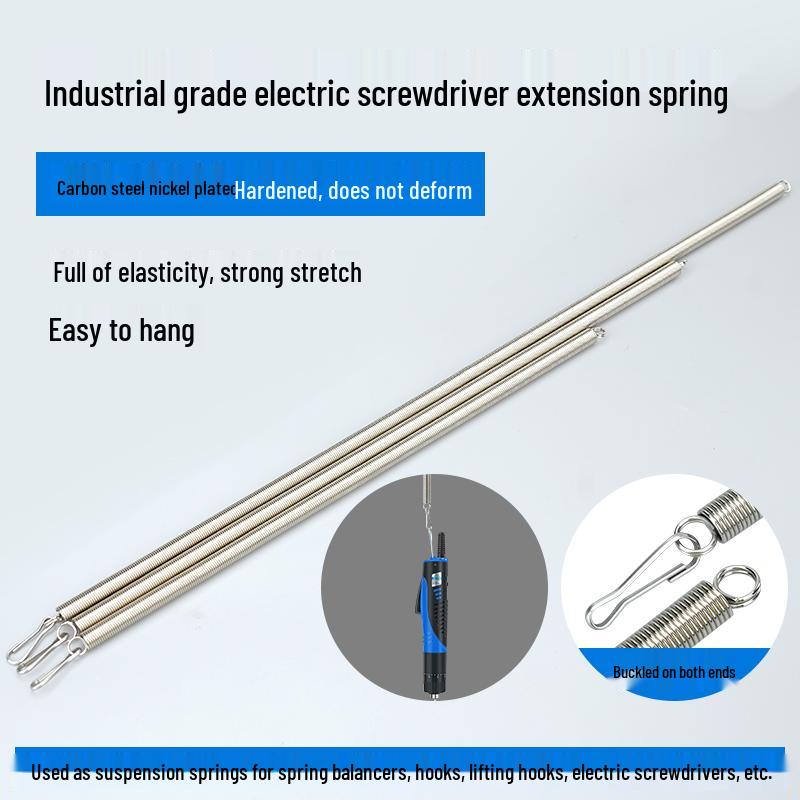 Electric Screwdriver with 50cm Telescopic Hanging Tension Spring and Hook Balancer
