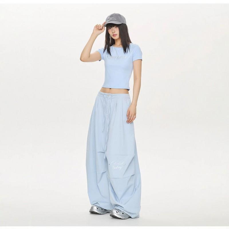 2026 Womens Fashion Slim Outdoor Pants Versatile Casual Wide Leg Trousers