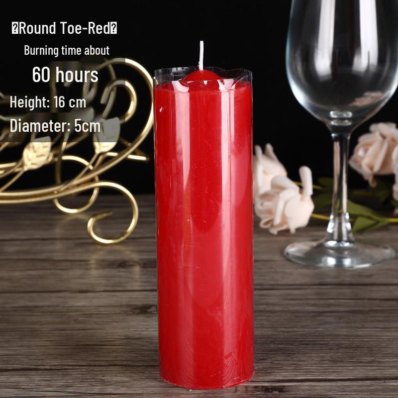 Odorless Paraffin Candle for Power Outages – Long-Burning, Smokeless with Grand Hotel Fragrance for Disaster Prevention