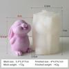 DIY Cartoon Animal Kitten Rabbit Bear Silicone Mold Handmade Aroma Candle Plaster Ornament Mould Soap Epoxy Resin Gypsum Molds