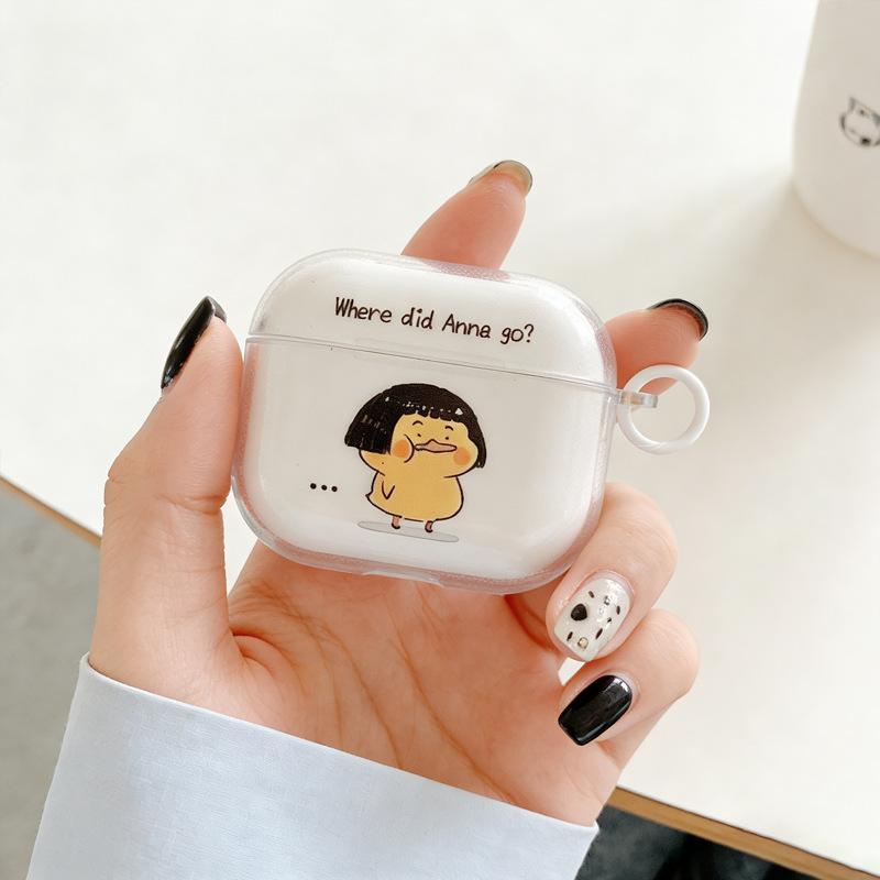 Cute little yellow chicken ins wind simple AirPods Pro protective case for apple earphone case wireless bluetooth
