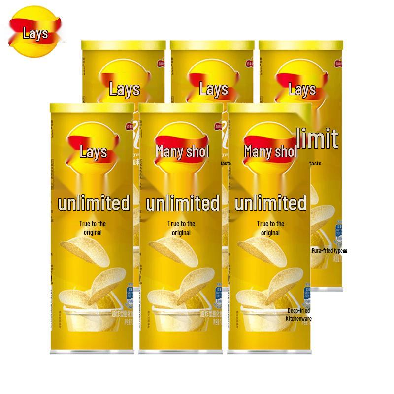 Lay s Original Flavor Potato Chips, 90g Canister (6-pack)