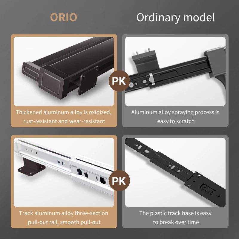 Expandable Sliding Pants Rack Collapsible Drying Holder Aluminum alloy Wardrobe Clothes Rack Wall-mounted Retractable organizer