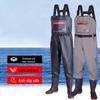 GUAIKEAI Men's One-Piece Rain Waders with Boots