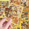 8 Stück Antikstil Rilakkuma Schnittfolien-Sticker Niedlich Beliebt Einfach und Kreativ Verpackungsmaterialien Wasserdichte Aufkleber