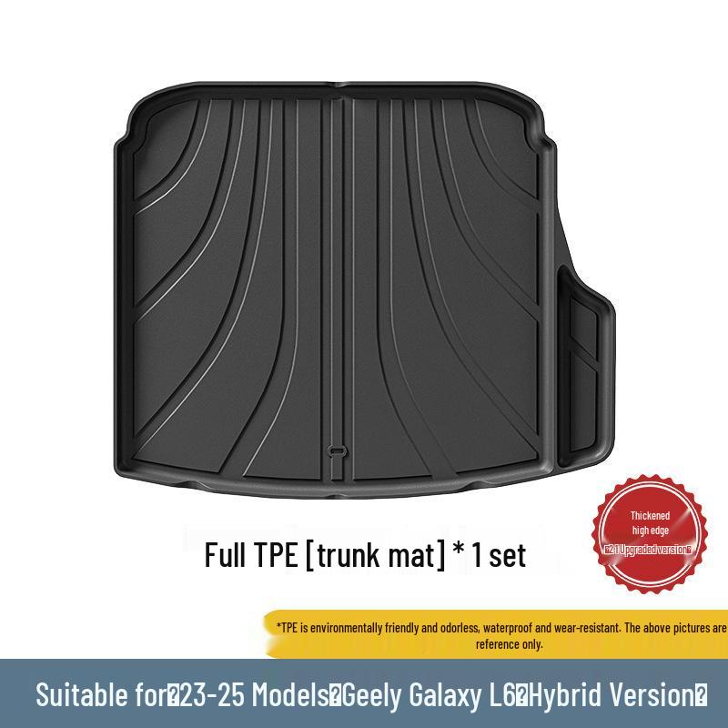 Waterproof, Eco-Friendly Trunk Mats for 23-25 Geely Galaxy L6 Hybrid