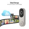 Smart Wireless Video Doorbell with Remote Intercom for Home Security