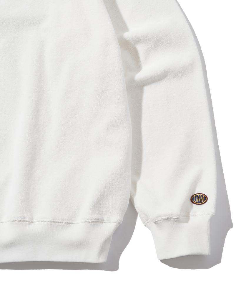 DISCUS ATHLETIC Da × Oam Emblem Terry Long Sleeve Tennis Shirt Off White