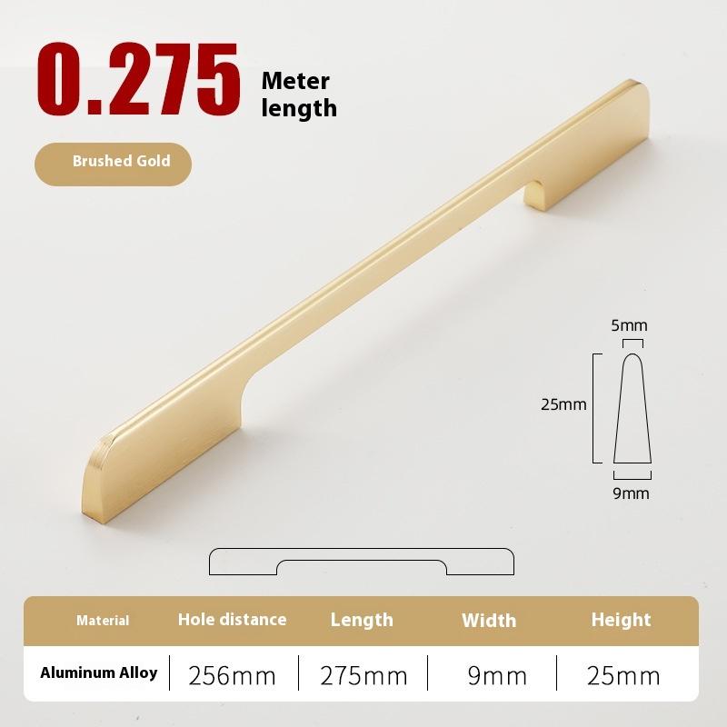 Solid Black Lengthening One Meter Cabinet Long Handle Modern Simple Lengthening Cabinet Door Handle