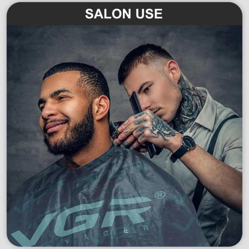 New VGR V-013 Electric Push Shear Metal Texture Hair Trimmer with Gradient Refinement Oil Head Clipper 6500RPM Smart Digital LED Display Hair Trimmer