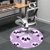 1pc Skull Pattern Office Round Area Rug,  Mat Suitable For Office, Under Office Chairs Bedroom Living Room Home Decor, Room Deco