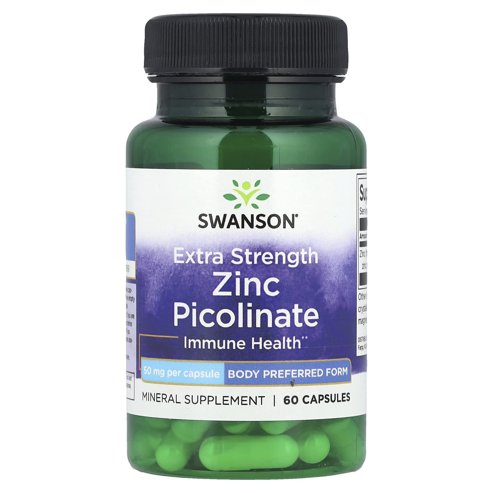 

Zinc Picolinate, Extra Strength, 50Mg, 60 Capsules