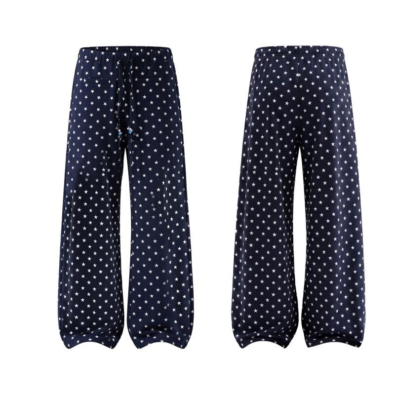 Magic Bear 2026 American Vintage Star Print Sweatpants Loose Straight Leg Wide Casual Pants