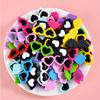 50pcs Patch Heart-Shaped Resin Mini Sunglasses Cabochons DIY Resin Ornaments 4CM Flat Back Simulation Scrapbook