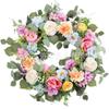Artificial Flower Wreath Easter Valentines Day Hotel Restaurant Door Decorations
