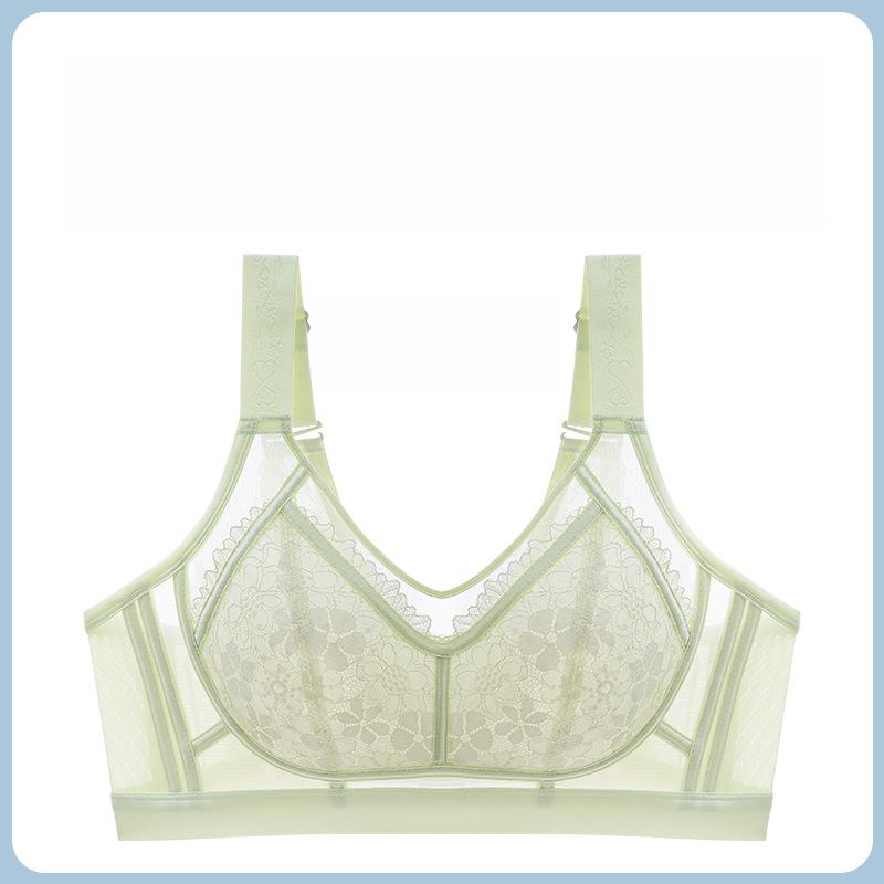 Anti-sagging Secondary Lactation Bra Women's Gathering Bra Beautiful Back Traceless Bra Large-sized Underwear for Ladies Push Up Bra