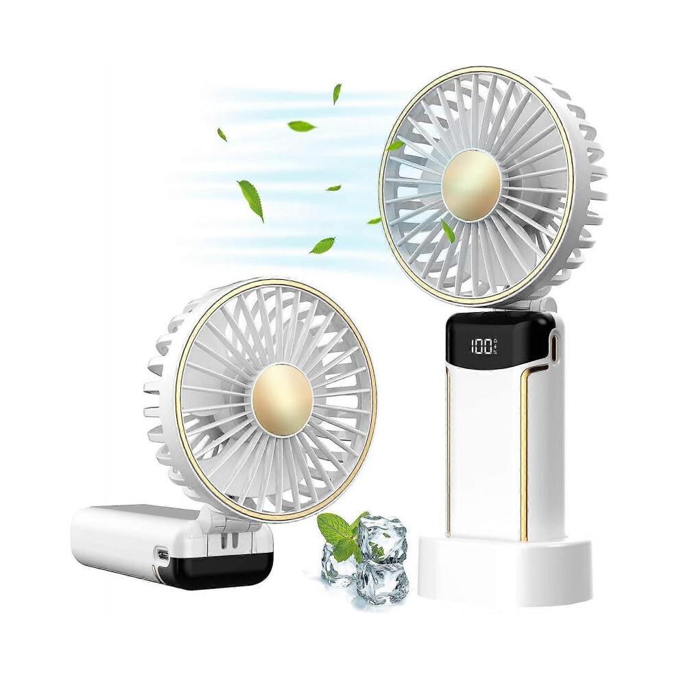 Tragbarer Handventilator Mini Persönlicher Handheld-Ventilator, 2600mAh USB Wiederaufladbarer Handventilator