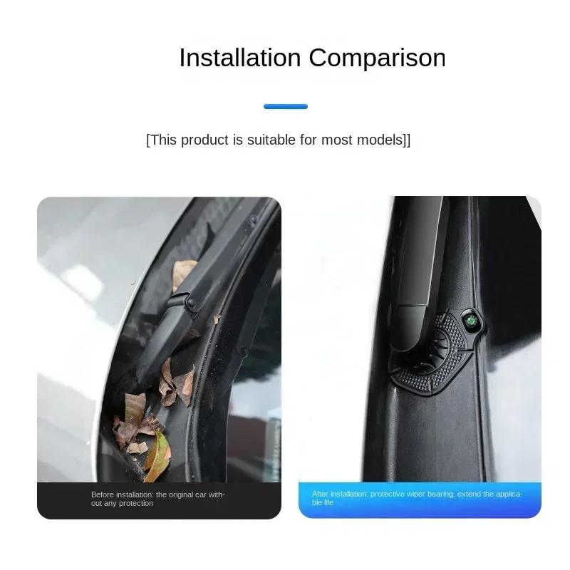 EBL2 Car Windshield Wiper Hole Protective Cover Wiper Dustproof Protection Cover For Skoda Octavia MK2 MK3 2 3 A7 Fabia Karoq Kodiaq