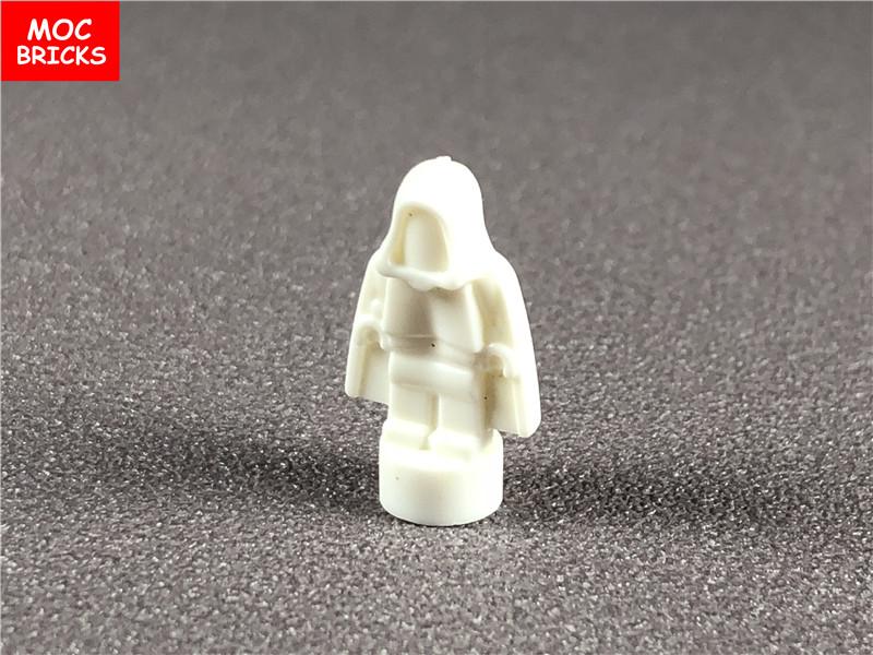 10pcs/lot MOC Bricks Figure 16478 1.8cm Mini Statue Hood Blank Model Building Blocks Custom Unprinted Dolls Kids Toys