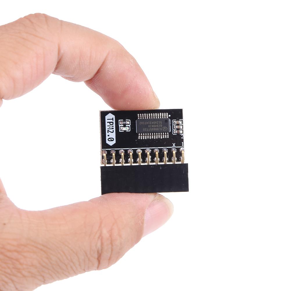 TPM 2.0 Module Motherboard 4 GB Encryption Security Module Replacement Part TPM Remote Card 20-1 Pin for Gigabyte Platform