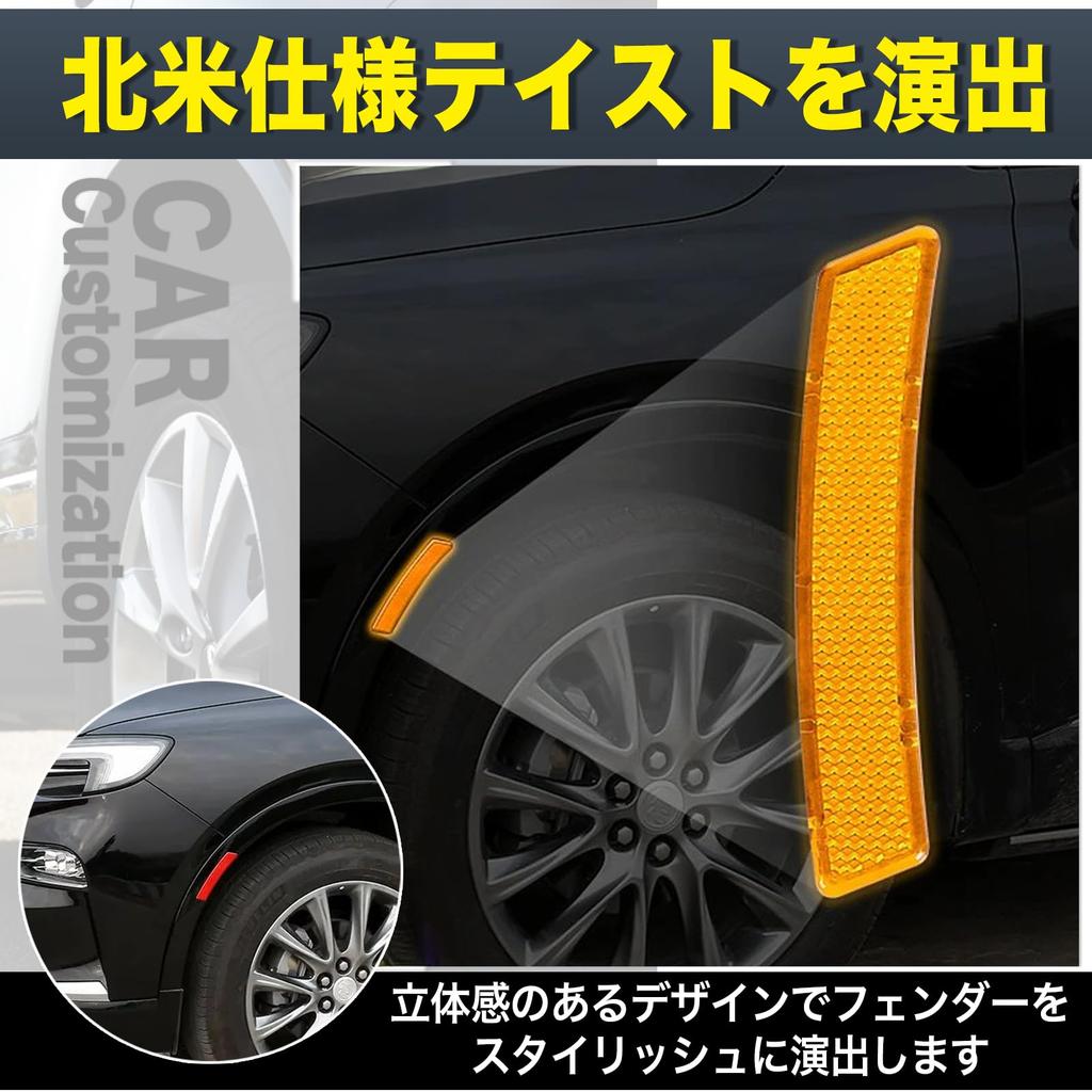 MONOSTORE Car Sticker Sticker Decal Fender Side Marker USDM North American Red