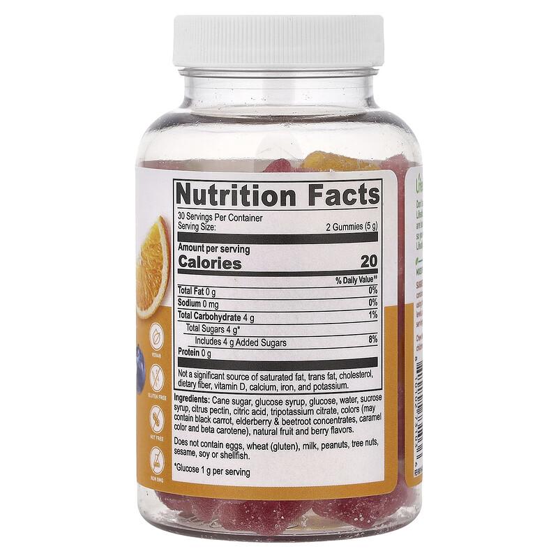 Glucose Gummies, Mixed Fruit, 60 Gummies
