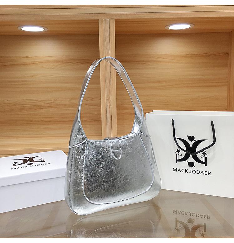 Kadınlar İçin Üst Düzey Taşlı Fransız Baget Omuz Çantası - 2025 Yeni Moda İş Gidip Gelme Tarzı