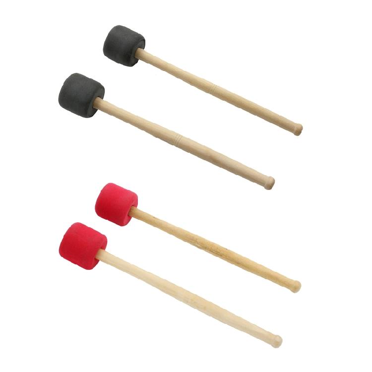 4 pcs Hammer for Head Drum Foam Pad Bass Percussion Beater Drumstick Mallet Dura