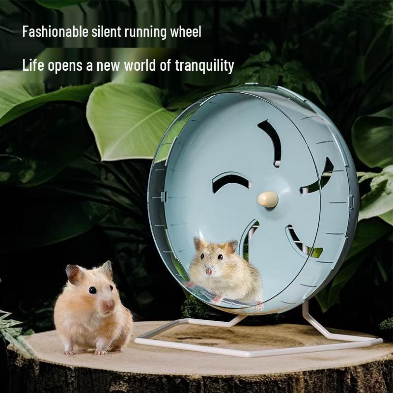 Stil Hamster Loopwiel met Standaard en Roller - Loopband Bal Speelgoed voor Goudhamsters - Kooi Accessoires en Meubilair