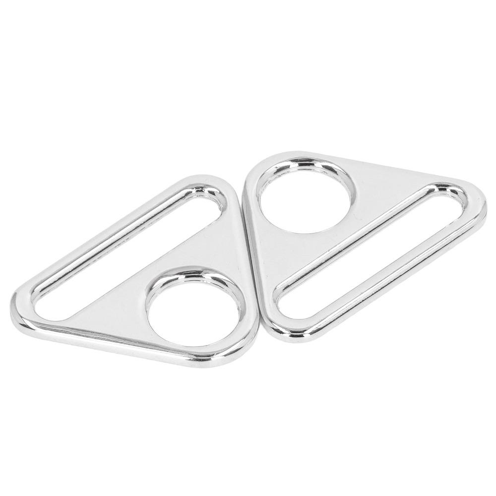 10pcs 38mm Luggage Accessories Lightweight Portable Triangle Buckles Zinc Alloy Rose Gold Zinc Alloy Buckles Multi Purpose