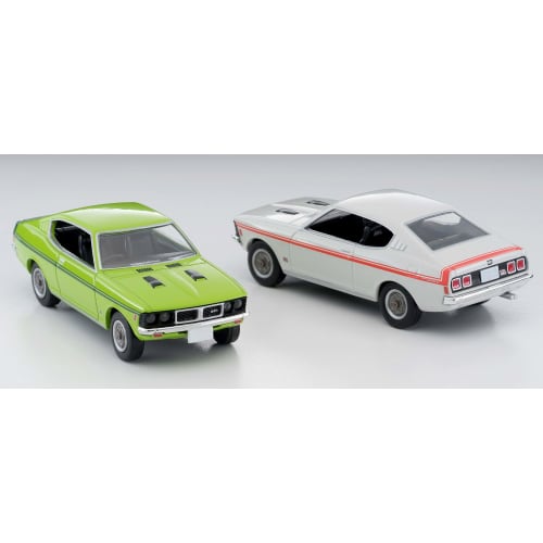 TOMYTEC Tomica Limited Vintage Neo 1/64 LV-N204d Mitsubishi Colt Galant GTO MR 1970 Model, Yellow-Green, Finished Model