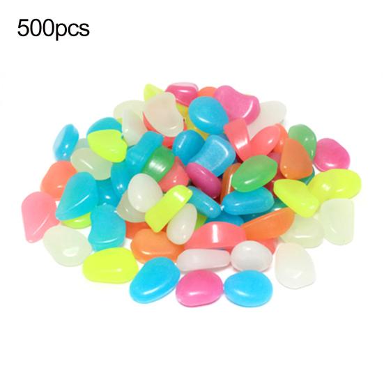 Piedras de Jardín Luminiscentes, Guías Nocturnas de 1 cm de Rocas Luminosas, Piedras Decorativas para Acuario, Piedras Resinosas Brillantes para Paisajismo Exterior y Caminos