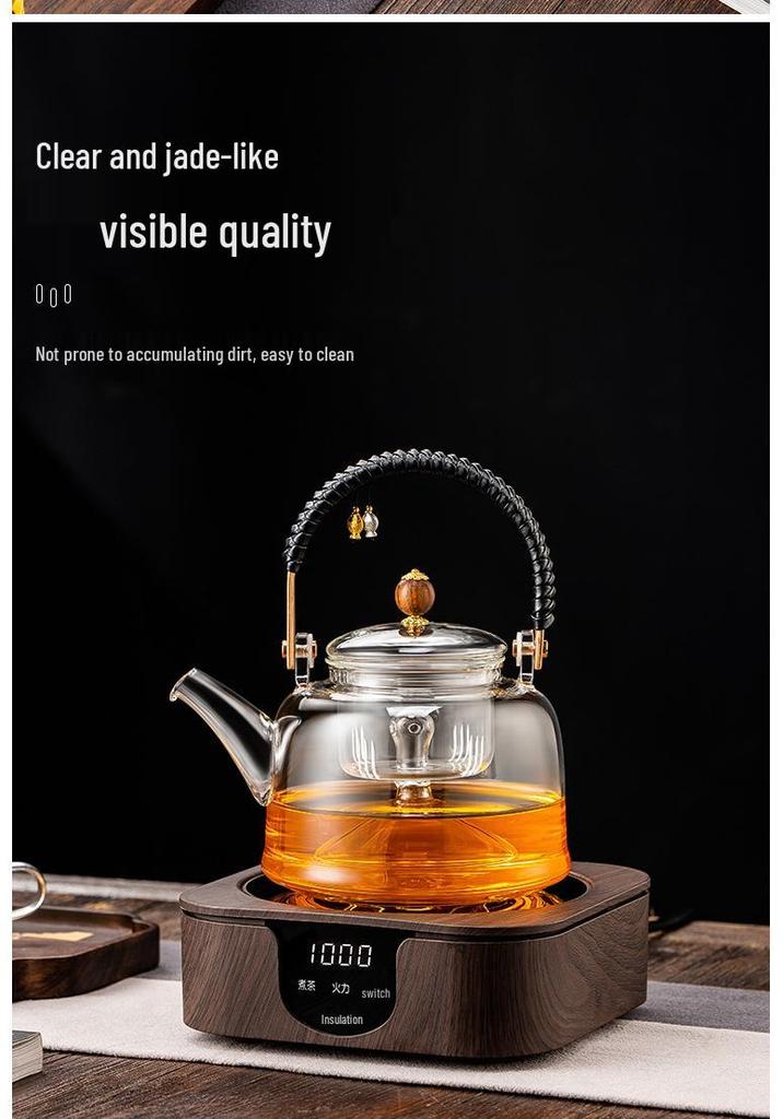 Portable Electric Ceramic Tea Stove: Mini Water Boiler & Warmer for Health-Preserving Tea Brewing