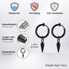Classic Stainless Steel Rivet Clip Earring for Men Women,Anti Allergy Non-pierced Huggies Earrings,Rock Punk Jewelry Gift
