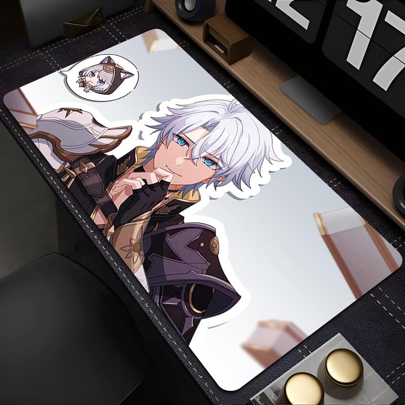 Rubber Mouse Pad Office Laptop Honkai Star Rail HD Print Gamer Mousepad PC Anime Boy Phainon Non Slip Keyboard Pad Cool Desk Mat