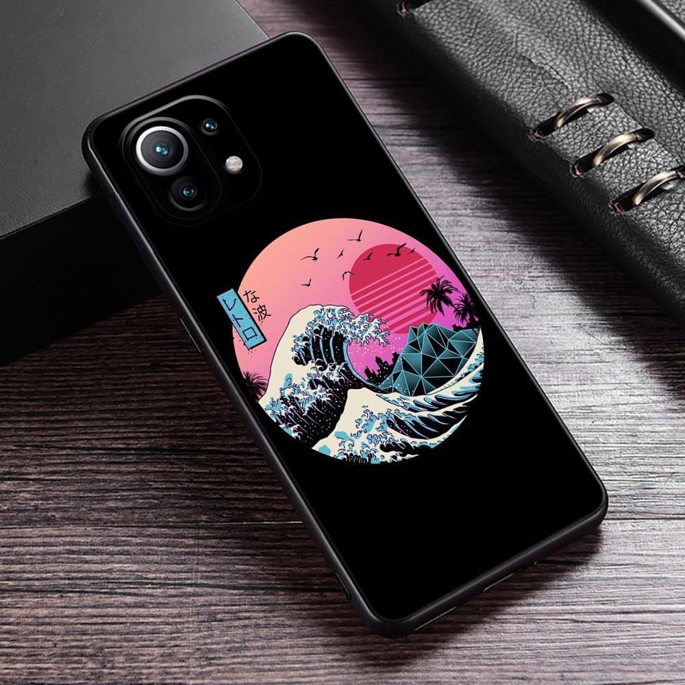 Japan Kunst Hokusai Kanagawa Große Welle Handyhülle Für Xiaomi 13T 14T 15T 12T Pro Hülle Xiaomi 11Lite 5G POCO F8 F7 M7 X7 Pro Abdeckung