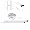 Toilet Tank Button Single Toilets Flush Button Water Tank Parts Switch Water Press Push Buttons For Toilets Hole Diameter 48mm