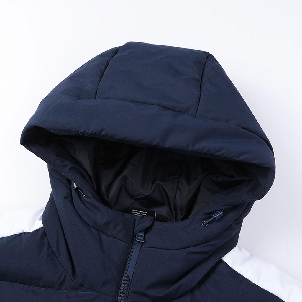 Kelme Kids' Padded Winter Jacket, Lightweight, Warm, and Cold-Weather (Blue, Size 130)